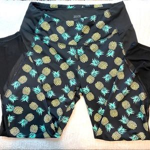 Zelos Pineapple Athletic Pants Size Large